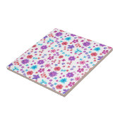 ヒッピーかわいらしフラワーパワーセラミックタイル タイル (側面)