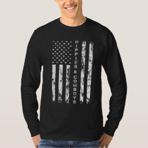 ヒッピーとカウボーイズでレーズン地獄 – アメリカ Tシャツ