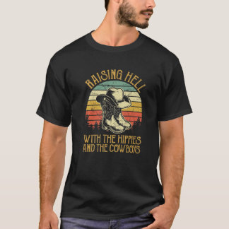 ヒッピーとカウボーイズT Fuでレーズン地獄 Tシャツ