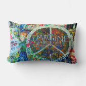 ヒッピーなアメリカ人のMoJo枕 ランバークッション (正面)