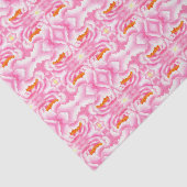 ヒッピーなシックなピンクとオレンジのタイダイのパターン 薄葉紙 (詳細)