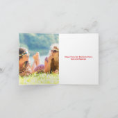 ヒッピーなホリデー フォト かわいい カラフル レトロ 70年代 シーズンカード (内部)