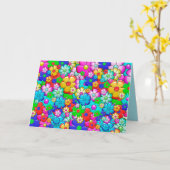 ヒッピーによっては挨拶状が開花します カード (黄色い花)