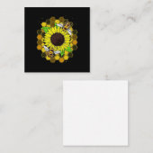 ヒッピーのひまわり蜂 ノートカード (正面/裏面)