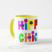 ヒッピーのひよこのマグ マグカップ (正面左)