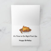 ヒッピーのひよこのロックスターのバースデー・カード カード (内部)