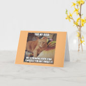 ヒッピーのひよこのロックスターのバースデー・カード カード (黄色い花)