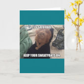 ヒッピーのひよこの誕生日の挨拶 カード (黄色い花)