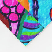 ヒッピーのグルービーラブサンダー_Cove フリースブランケット (角)