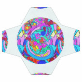 ヒッピーのグルーヴィーラブサークル サッカーボール (フラット)