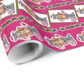 ヒッピーのサンタの平和 ラッピングペーパー (ロールコーナー)