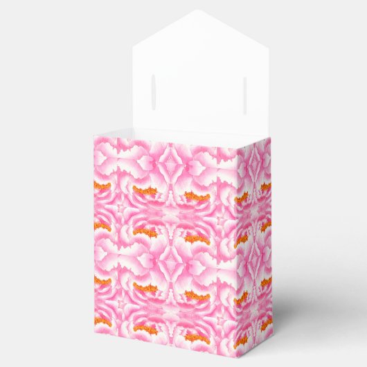 ヒッピーのシックなピンクとオレンジのタイダイ フェイバーボックス (オープン)