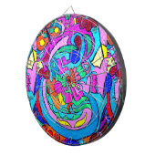 ヒッピーのスタイルの多彩な投げ矢のboart ダーツボード (正面右)