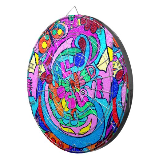 ヒッピーのスタイルの多彩な投げ矢のboart ダーツボード (正面右)