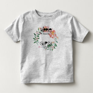 ヒッピーのハートのジプシーの精神 トドラーTシャツ