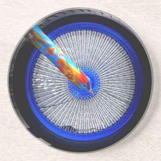 ヒッピーのバイク コースター (正面)