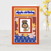 ヒッピーのバースデー・カード カード (黄色い花)