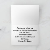 ヒッピーのバースデー・カード カード (内部)