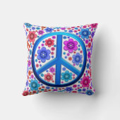 ヒッピーのピースサイン クッション (裏面)