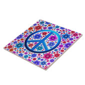 ヒッピーのピースサイン タイル (側面)