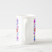 ヒッピーのピースサイン ボーンチャイナマグカップ (裏面)