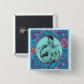 ヒッピーの一見I愛私のベロシペードのTシャツ、マグ 缶バッジ (正面&裏面)