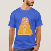 ヒッピーの女の子が一番グルーヴ！ Tシャツ (正面)