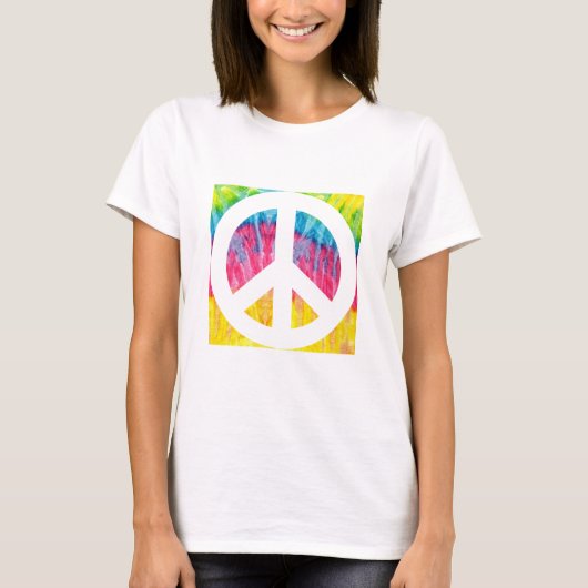ヒッピーの平和サインTシャツ Tシャツ (正面)