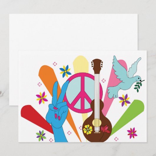 ヒッピーの招待 招待状 (正面/裏面)