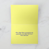 ヒッピーの新年の素晴しい絞り染めカード シーズンカード (内部)