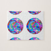 ヒッピーの溝深い愛の輪 ジグソーパズル (横)