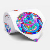 ヒッピーの溝深い愛の輪 ネクタイ (ロール)