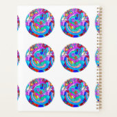 ヒッピーの溝深い愛の輪 プランナー手帳 (裏面)