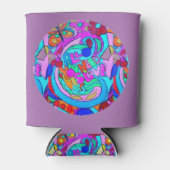 ヒッピーの溝深い愛クーラー 缶クーラー (正面)