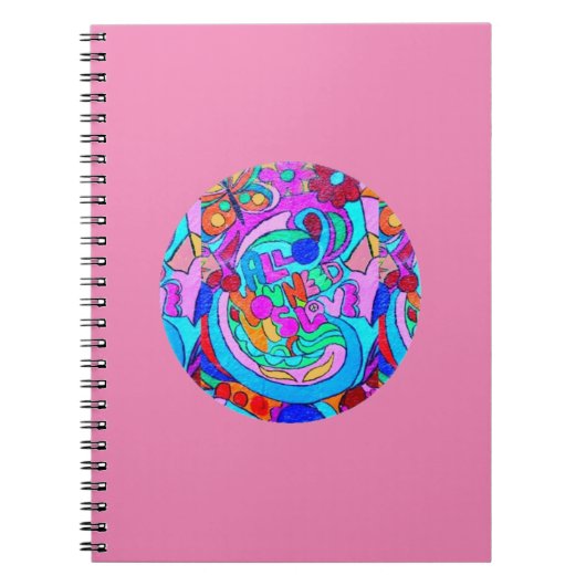 ヒッピーの溝深い愛 ノートブック (正面)