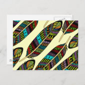 ヒッピーの羽 ポストカード (正面/裏面)