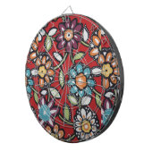 ヒッピーの花ダーボード ダーツボード (正面右)