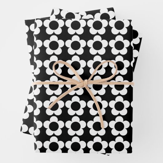 ヒッピーの花柄 ラッピングペーパーシート (インサイチュ)