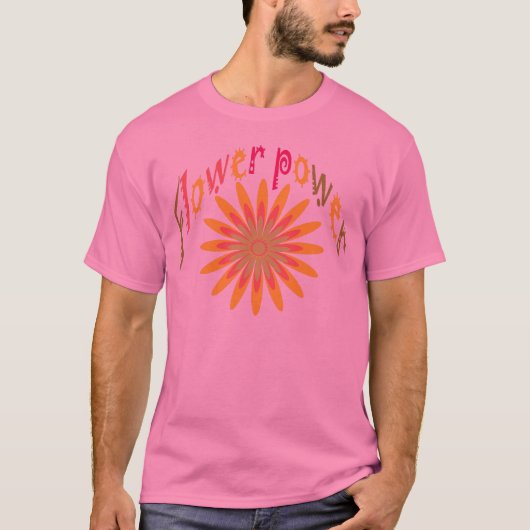 ヒッピーの花柄Tシャツ Tシャツ (正面)