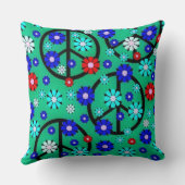ヒッピーの花 クッション (裏面)
