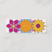 ヒッピーの花 スキニー名刺 (裏面)