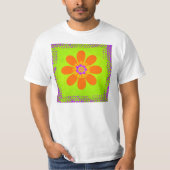 ヒッピーの花 Tシャツ (正面)