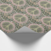 ヒッピーの芸術のピースマーク ラッピングペーパー (コーナー)