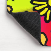 ヒッピーの落書き マウスパッド (コーナー)