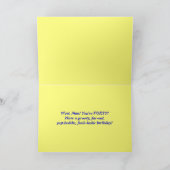 ヒッピーの誕生日第40の素晴しい絞り染めカード カード (内部)