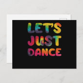 ヒッピーの踊りを踊ろう絞り染め ポストカード (正面/裏面)