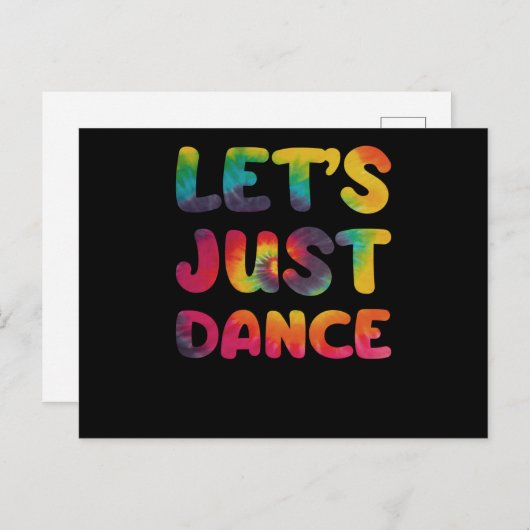 ヒッピーの踊りを踊ろう絞り染め ポストカード (正面/裏面)