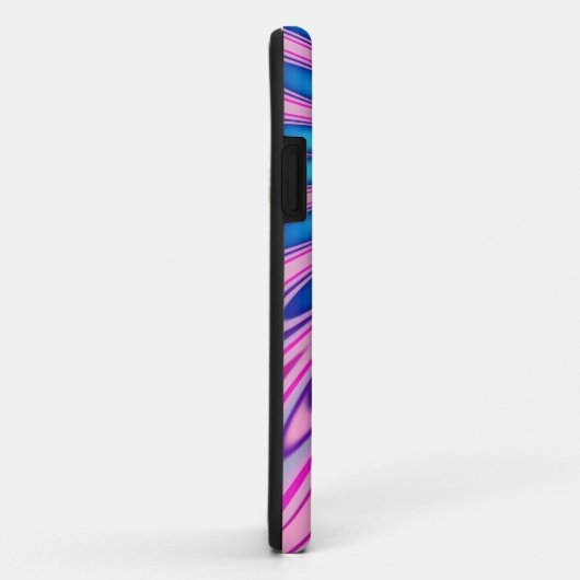 ヒッピーの「delicaのピンクの青い絞り染めのiPhone 5の箱 Case-Mate iPhoneケース (裏面/右)