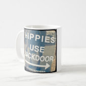 ヒッピーは秘密のマグを使用します コーヒーマグカップ (正面左)