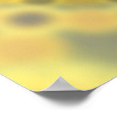 ヒッピーひまわりフラクタル曼荼羅パターン ポスター (角)